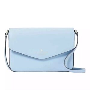 Kate ♠️ Spade Celeste Blue Sadie Envelope Crossbody Handbag purse Style#K7378
